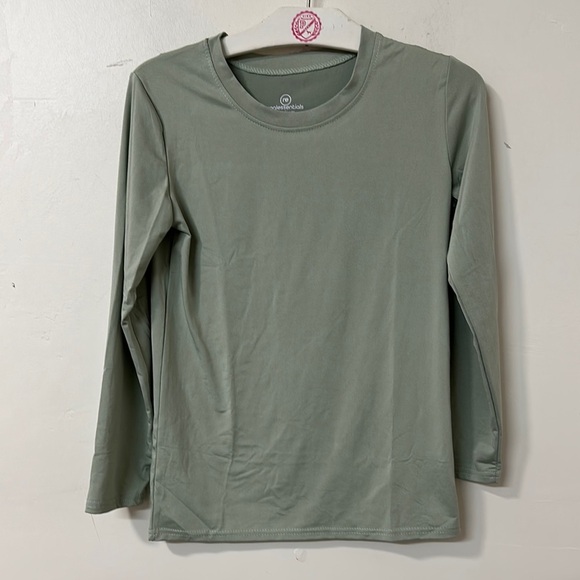 Essentials Kids Long Sleeve Tee - Green - Picture 1 of 2